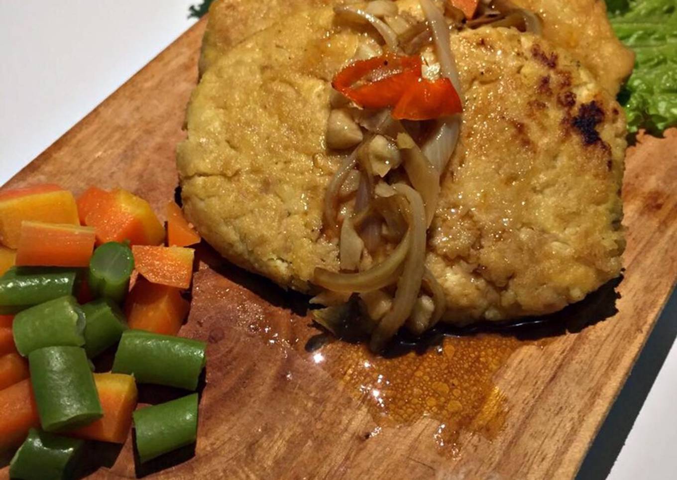 Steak tempe dan tahu ala anak kos