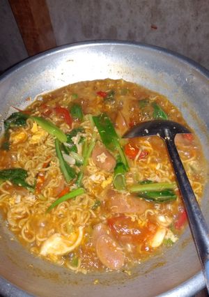 Foto resep Mie kari sayur