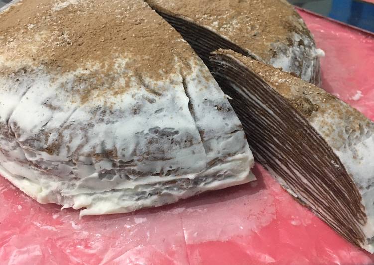 Cara Gampang Menyiapkan Choco mille crepes Anti Gagal