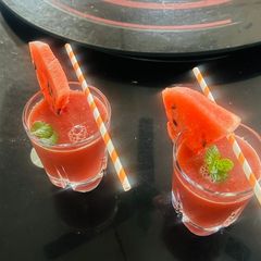 A picture of Mix fruits juice with pomegranate.