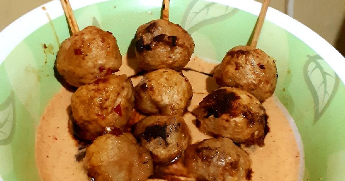 38 resep bakso bakar bumbu kacang enak dan sederhana ala