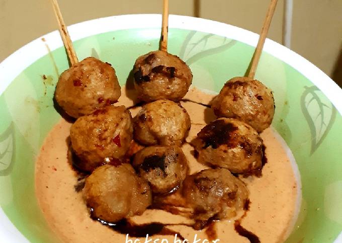 Resep Bakso Bakar Bumbu Kacang Oleh Indah Riduwan Cookpad