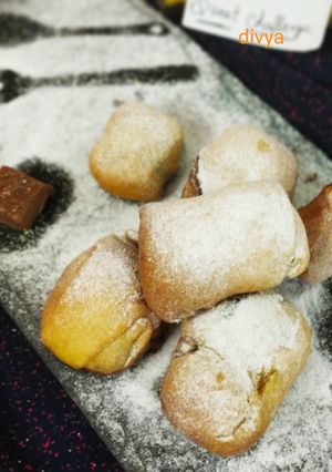 A picture of Chocolate banana croissants.