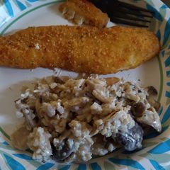 A picture of Mock Mushroom Risotto.