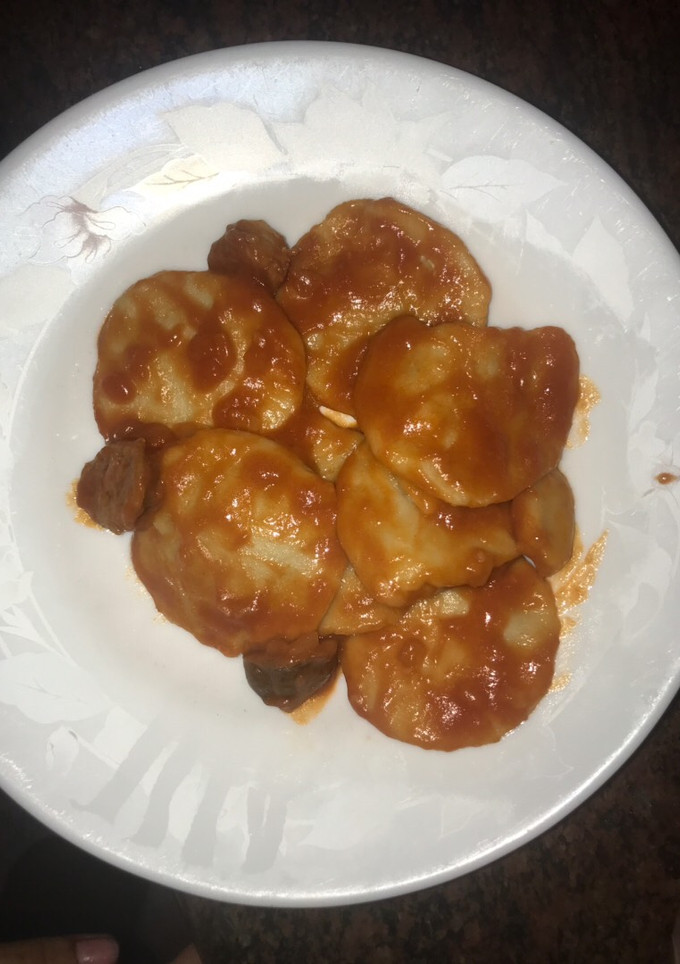 Una foto de Raviolis rellenos sin gluten