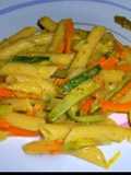 Penne con Carote, Zucchine e Pesto alla Genovese