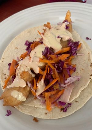 A picture of Ensenada-Style Shrimp Tacos.