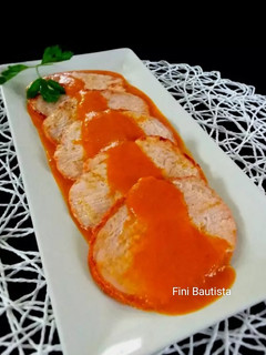 Una foto de Lomo adobado en salsa de pimiento