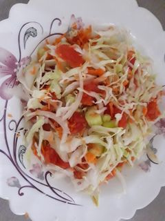 عکسی از دستور سالاد کلم برگ