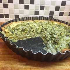 Una foto de Tarta de brócoli y queso