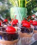 Shots de Nutella y oreo