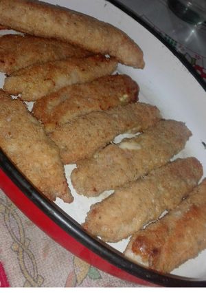 Una foto de Gigantes milanesas rellenas