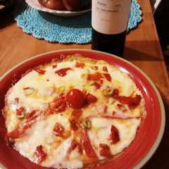 Una foto de Omelette tipo pizza