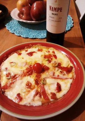 Una foto de Omelette tipo pizza