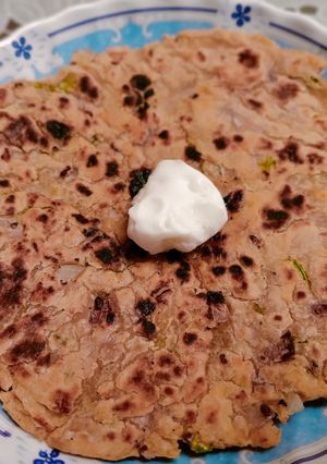 A picture of Sindhi pyaaz koki.