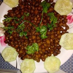 A picture of Masala chole (chana).