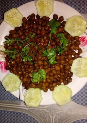A picture of Masala chole (chana).