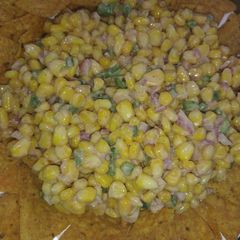 A picture of Sweet corn nachos chat.
