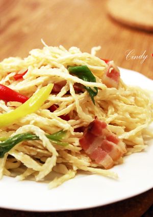 培根炒半天筍 的食譜成品照片