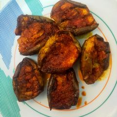 A picture of Masala eggplant.