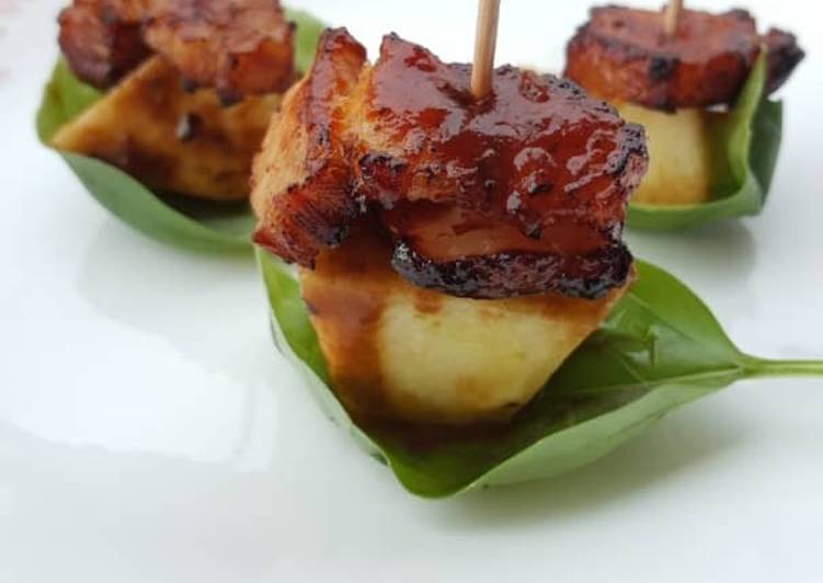 Deep Fried Pork Belly With BBQ Sauce