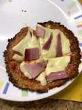 Pizza con base de coliflor saludable