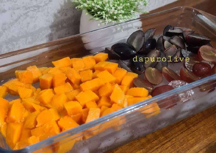 Cara Buat Fruit Jelly Chia Seed ekonomis untuk dijual