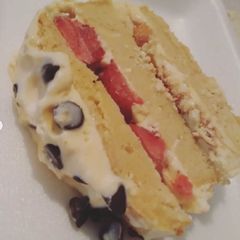 A picture of Neapolitan-Inspired Ice Cream Pound Cake.