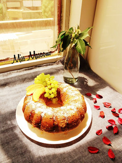 عکسی از دستور کیک هل و گلاب و زعفران
