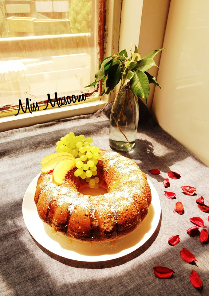 عکسی از دستور کیک هل و گلاب و زعفران