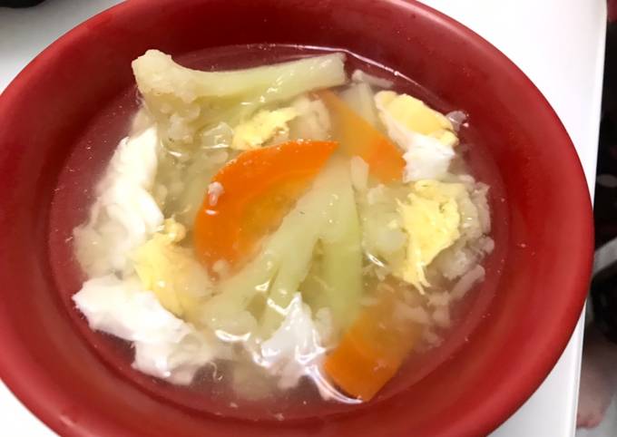 花椰菜蛋花湯 可蛋奶素 食譜與作法by 承蓁的戰場 Cookpad