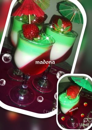 صورة لوصفة حلا كاسات الجلو والمهلبية🍸🍸🍸