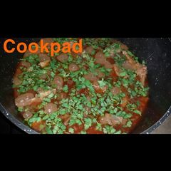 A picture of Afghani beef karhai.