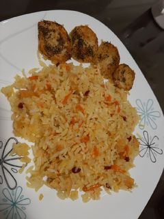 عکسی از دستور هویج پلو با مرغ