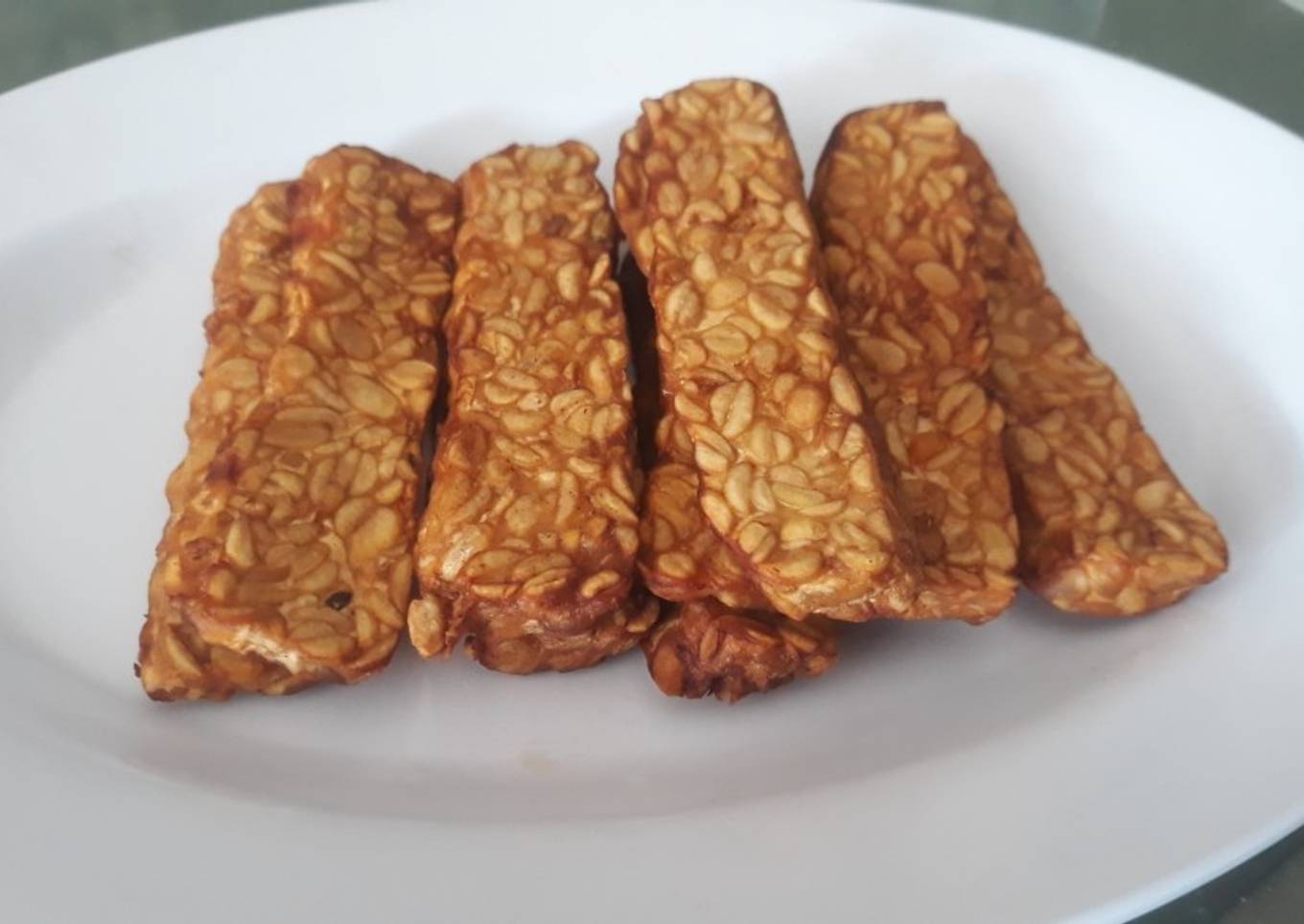 Tempe goreng biasa