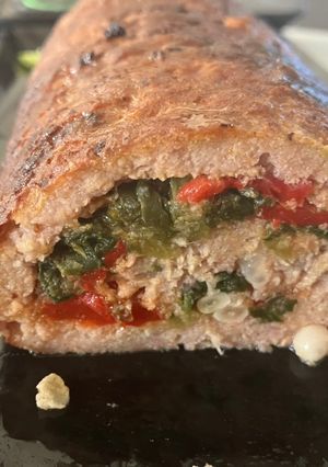 Foto principal de Rollo de carne picada, relleno, con especias sabor Cookpad (a la airFryer o al horno)