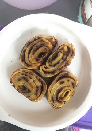 Foto resep Pancake Gulung Cokelat Keju