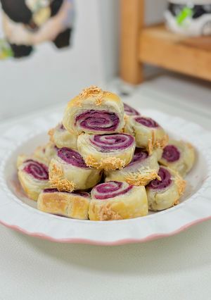 Foto resep Ube Puff Pastry Bites