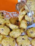 Orange Cookies with Hazelnuts & Chocolate Chips