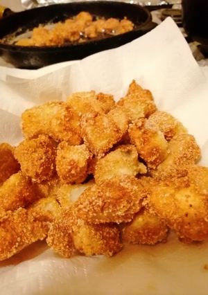 Rántott zeller csípős majonézzel recept fotója