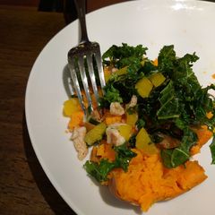 A picture of Sweet Lemon Potato Chicken and Kale (Whole30).