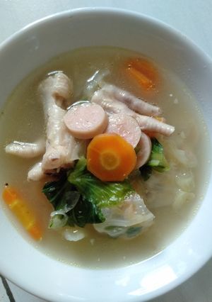 Foto resep Sop Ceker Dan Sosis