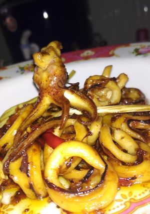Foto resep Cumi masak kecap pedes