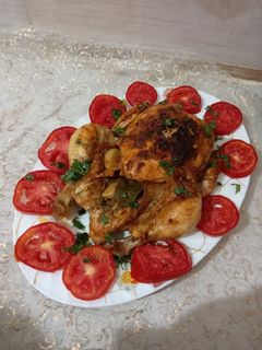 صورة لوصفة دجاج محمر في الفرن