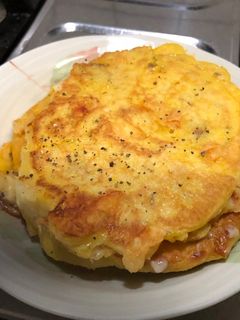 南瓜起士煎餅 的食譜成品照片