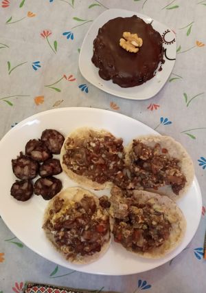 Una foto de Los tres pasos de la morcilla