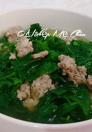 Hình của món Canh rau ngót thịt băm.