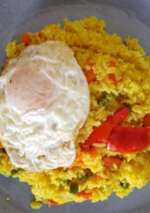 Una foto de Arroz a la jardinera