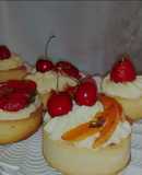 Mini tartlets with patisserie cream