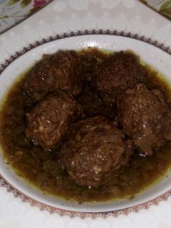 عکسی از دستور هلو کباب (نوعی کوفته با طعم ملس)